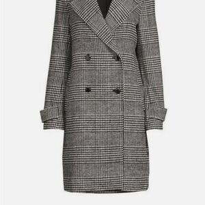 Elie Tahari Black and White Checkered Blazer